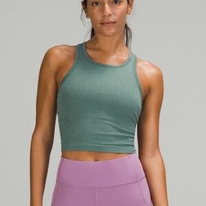 Lululemon Ebb To Street Racerback Crop Tank Top - Sz 4
